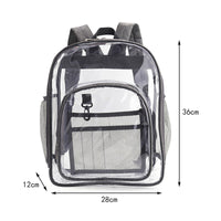 Popular Fashionable Bookbag, School Bag, Travel Bag, PVC Bag See Through Bag Clear Bag Stadium Approved, Transparent See Through Clear Backpack, School Bag for Work, Sports Games