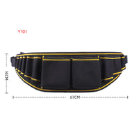 Black and Gold Multiple Various Tool Bag, Electrician Tool Bag, Open Top Tool Bags, Many Pockets Can Hold Many Tools, More Convenient to Carry Tools (Tools not included, Bag only)