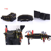 Black and Gold Multiple Various Tool Bag, Electrician Tool Bag, Open Top Tool Bags, Many Pockets Can Hold Many Tools, More Convenient to Carry Tools (Tools not included, Bag only)