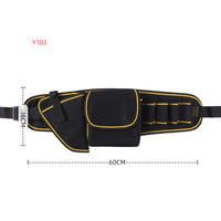 Black and Gold Multiple Various Tool Bag, Electrician Tool Bag, Open Top Tool Bags, Many Pockets Can Hold Many Tools, More Convenient to Carry Tools (Tools not included, Bag only)