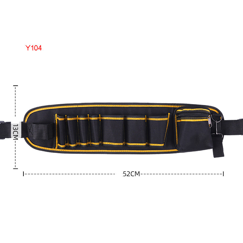 Black and Gold Multiple Various Tool Bag, Electrician Tool Bag, Open Top Tool Bags, Many Pockets Can Hold Many Tools, More Convenient to Carry Tools (Tools not included, Bag only)