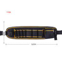 Black and Gold Multiple Various Tool Bag, Electrician Tool Bag, Open Top Tool Bags, Many Pockets Can Hold Many Tools, More Convenient to Carry Tools (Tools not included, Bag only)