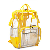 School Bag, Diaper Bag, Travel Bag, PVC Bag See Through Bag Clear Bag Stadium Approved, Transparent See Through Clear Backpack, School Bag for Work, Sports Games