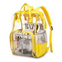 School Bag, Diaper Bag, Travel Bag, PVC Bag See Through Bag Clear Bag Stadium Approved, Transparent See Through Clear Backpack, School Bag for Work, Sports Games