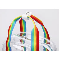 Popular Fashionable Bookbag, School Bag, Travel Bag, PVC Bag See Through Bag Clear Bag Stadium Approved, Transparent See Through Clear Backpack, School Bag for Work, Sports Games, Events