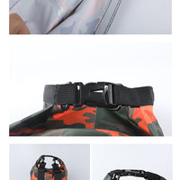 Camouflage 2L, 5L,10L, 15L, 20L, 30L Waterproof Dry Bag, Floating Storage Bag Dry Sack