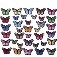 Butterfly Iron on Patches, Embroidered Sew Applique Repair Patch, 36PCS