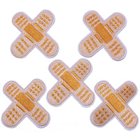 5Pcs Band Aid Embroidered Iron on Patch for Clothes, Iron-on Patches / Sew-on Appliques Patches for Clothing, Jackets, Backpacks, Caps, Jeans