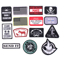 14 Pieces Bad Decisions US Flag Pirate Molon Labe EMT Tactical Morale Patch Full Embroidery Military Patch Set