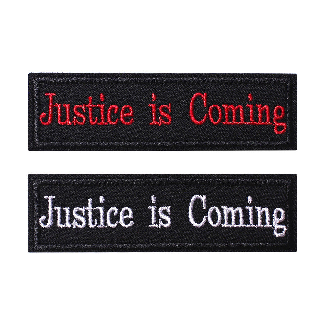 2 Pieces Justice is coming Tactical Patch