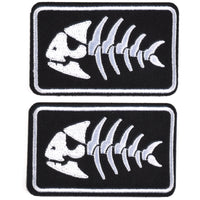 Jolly Pirate Fish Embroidered Patch