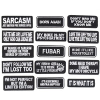 Words Slogan Cool Embroidered Iron on Patches, Cute Sewing Appliques, It Is What It Is Set