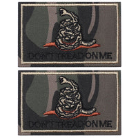 2 Pieces Don't Tread on Me Tactical Patch Military Morale Patch CP Camouflage