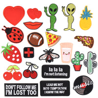 Embroidered Iron on Patches, Cute Sewing Applique for Jackets, Hats, Backpacks, Jeans, DIY Accessories, (22PCS)