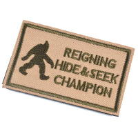 REIGNING HIDE & SEEK CHAMPION Patch, Coyote