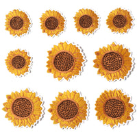 Sunflower Embroidery Patches Iron and Sew On Applique Badge for Clothes Jeans Jacket Hat Dress DIY Accessories (10 Pieces)