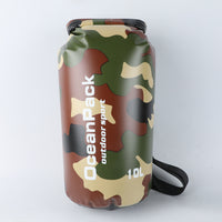 Camouflage 5L, 10L, 15L, 20L, 30L Waterproof Dry Bag, PVC Floating Storage Bag Dry Sack