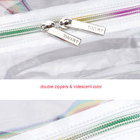Popular Fashionable Bookbag, School Bag, Travel Bag, PVC Bag See Through Bag Clear Bag Stadium Approved, Transparent See Through Clear Backpack, School Bag for Work, Sports Games, Events