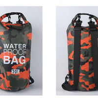 Camouflage 2L, 5L,10L, 15L, 20L, 30L Waterproof Dry Bag, Floating Storage Bag Dry Sack