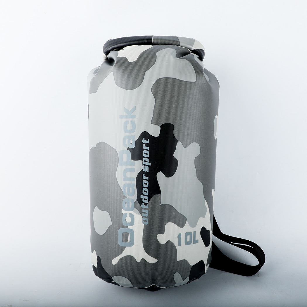 Camouflage 5L, 10L, 15L, 20L, 30L Waterproof Dry Bag, PVC Floating Storage Bag Dry Sack