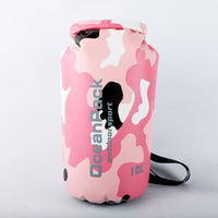 Camouflage 5L, 10L, 15L, 20L, 30L Waterproof Dry Bag, PVC Floating Storage Bag Dry Sack