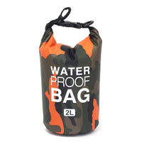 Camouflage 2L, 5L,10L, 15L, 20L, 30L Waterproof Dry Bag, Floating Storage Bag Dry Sack
