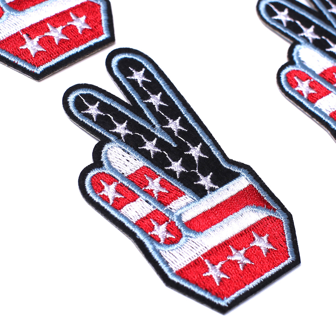 4 Pack American US Flag Patch, Embroidered Sew on Iron on Patches, Victory