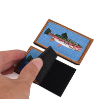 2Pcs Fishing Patches, Wildlife Tactical Patch - Trout