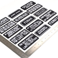 Words Slogan Cool Embroidered Iron on Patches, Cute Sewing Appliques, It Is What It Is Set