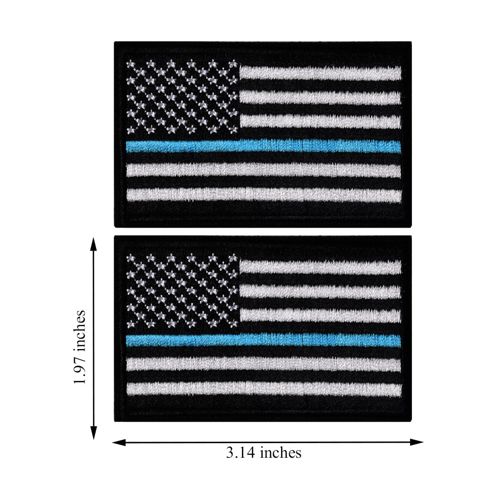 Thin Blue Line American Flag Patch - Thin Blue Line USA