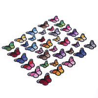 Butterfly Iron on Patches, Embroidered Sew Applique Repair Patch, 36PCS