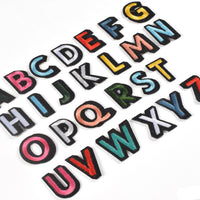 Iron on Sew on Letter Patches for Clothes, 26pcs Alphabet A to Z, Colorful