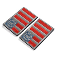 2 Pieces Sons Of Liberty/Gadsden Tactical Patch - Subdued Silver/Blue