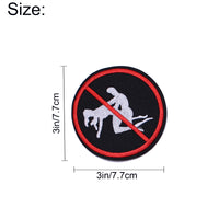 5Pcs Don't Make Love Patches Embroidered Iron on Patch for Clothes, Iron-on Patches / Sew-on Appliques Patches for Clothing, Jackets, Backpacks, Caps, Jeans
