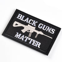 Black Guns Matter - 2x3 Decorative Morale Patch (Multicam with Spice), Black