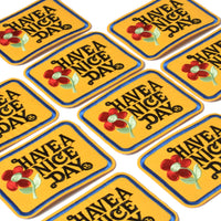 J.CARP Have a Nice Day Patches, Size 2.8 by 3.5 inch, 10PCS