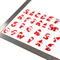 Iron on Sew on Letter Patches for Clothes, 26pcs Alphabet A to Z, Christmas