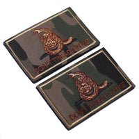 2 Pieces Don't Tread on Me Tactical Patch Military Morale Patch Ruins of the Green