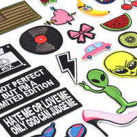 Cool Embroidered Iron on Patches, Cute Sewing Applique for Clothes Dress, Music Theme 27PCS