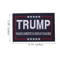 Trump Tactical Morale Patch Make American Great Again, Hook and Loop Patch 2 PCS