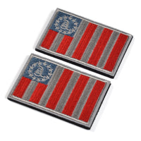 2 Pieces Sons Of Liberty/Gadsden Tactical Patch - Subdued Silver/Blue