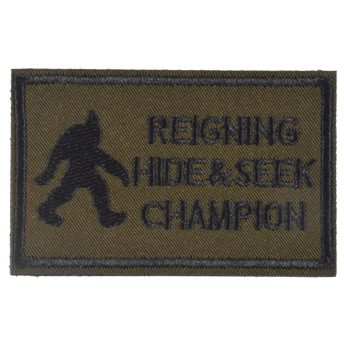 REIGNING HIDE & SEEK CHAMPION Patch, Green