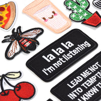 Embroidered Iron on Patches, Cute Sewing Applique for Jackets, Hats, Backpacks, Jeans, DIY Accessories, (22PCS)