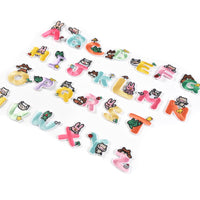 Iron on Sew on Letter Patches for Clothes, 26pcs Alphabet A to Z, Bunny
