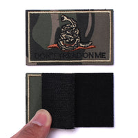 2 Pieces Don't Tread on Me Tactical Patch Military Morale Patch CP Camouflage