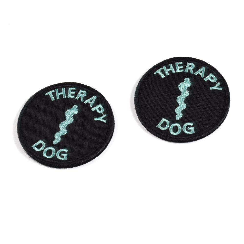 Glow In Dark Service Dog EMS Medic Paramedic Star of Life Therapy Dog Vests/Harnesses Emblem Embroidered Fastener Hook & Loop Patch
