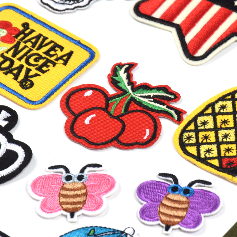 Cool Embroidered Iron on Patches, Cute Sewing Applique, Assorted for Girls 27PCS