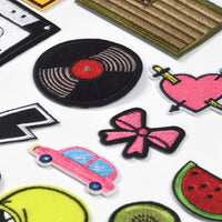 Cool Embroidered Iron on Patches, Cute Sewing Applique for Clothes Dress, Music Theme 27PCS