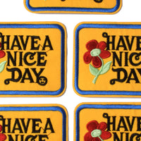 J.CARP Have a Nice Day Patches, Size 2.8 by 3.5 inch, 5PCS