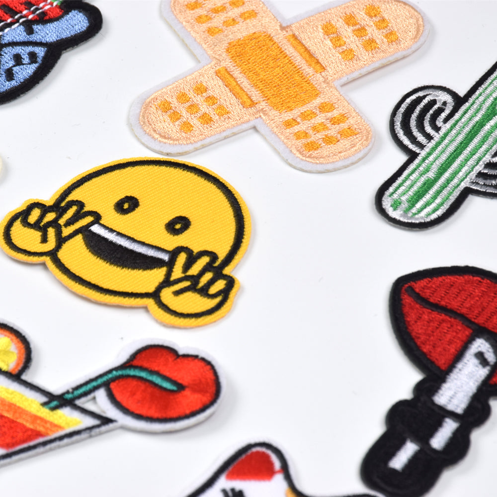 Embroidered Iron on Patches, Cute Sewing Applique for Jackets, Hats, Backpacks, Jeans, DIY Accessories, (22PCS)